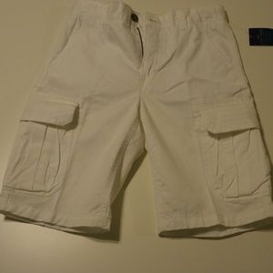 NWT Lucky Brand Boys Cargo Shorts White Sz12